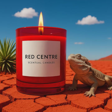 Spicy Vanilla and Buddhawood 'Red Centre' Candle