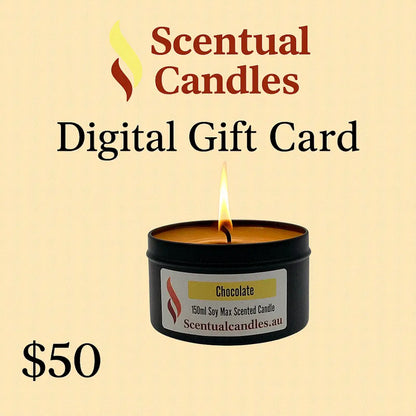 $50 Scentual Candles Gift Card 