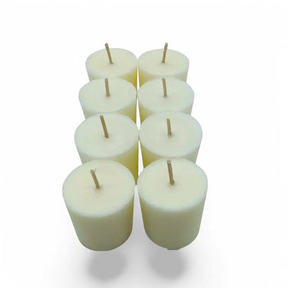 8 Pack Vanilla Patchouli and Sandalwood Scented Votive Candles