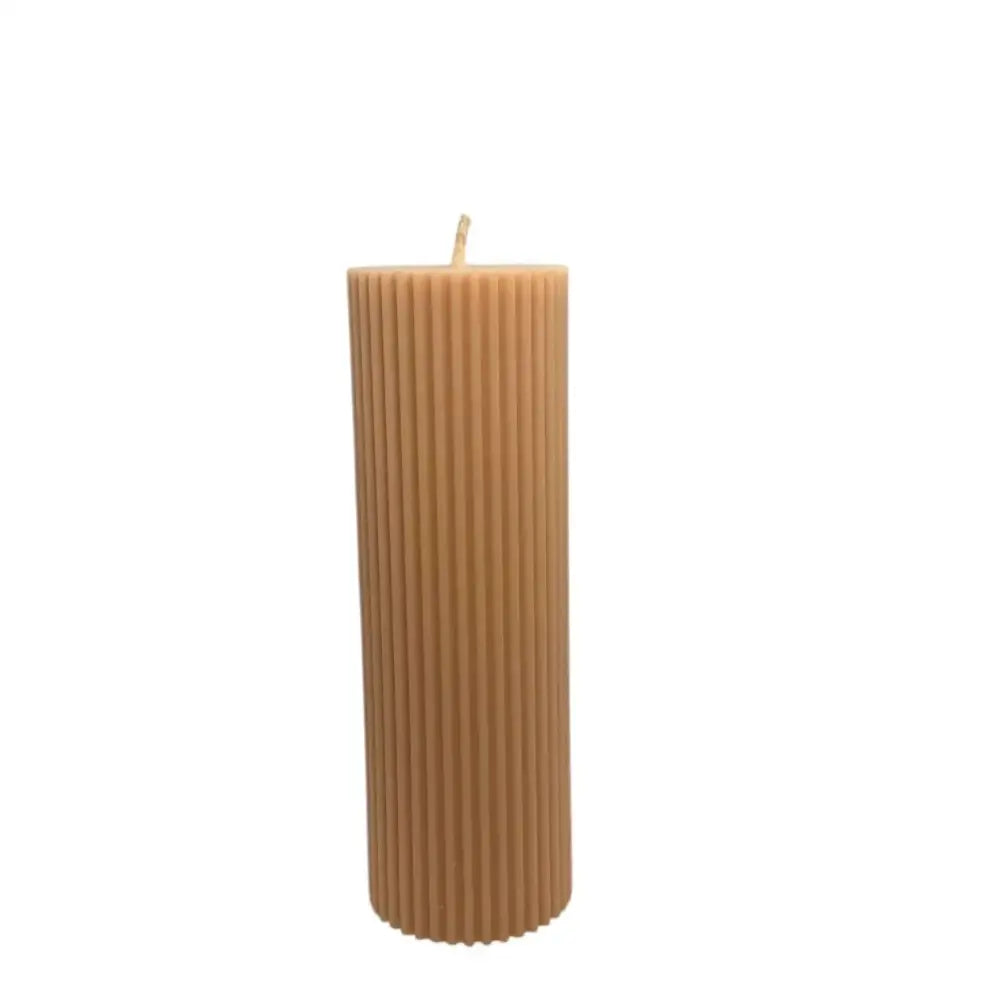 Vanilla scented soy pillar candles