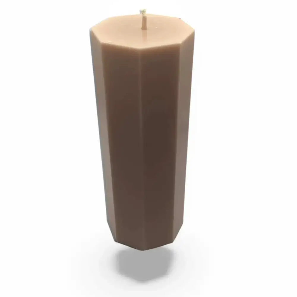 Vanilla Scented Hexagon Pillar Candle